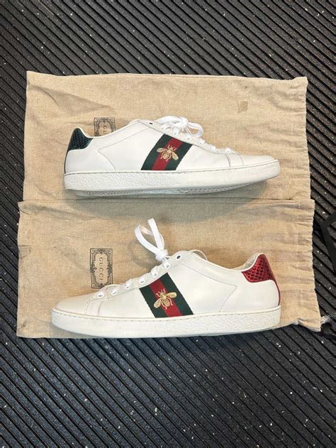 used gucci shoes ace|Gucci ace embroidered shoes.